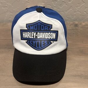 NWT Harley-Davidson Black & Blue Logo Hat 2-4T